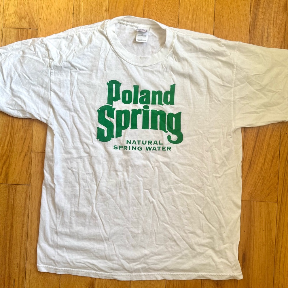 Poland Spring Natural Spring Water Tee XL